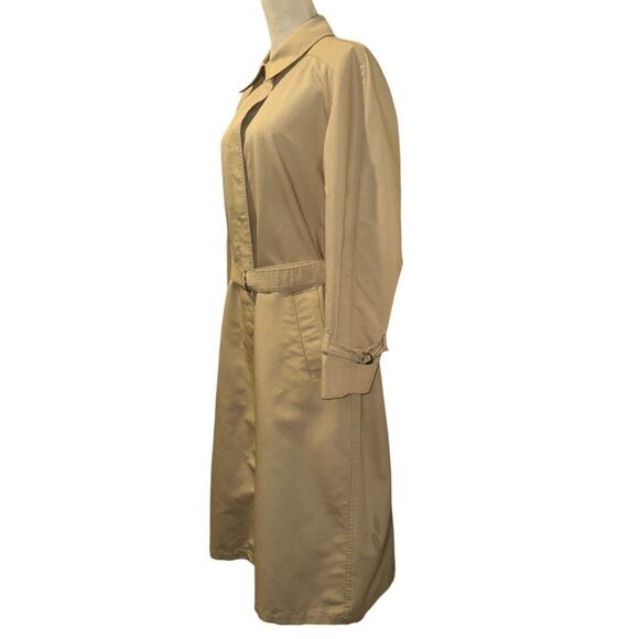 LONDON FOG Vintage Classic Full Length Trench Coat Size 18 - Picture 2 of 9